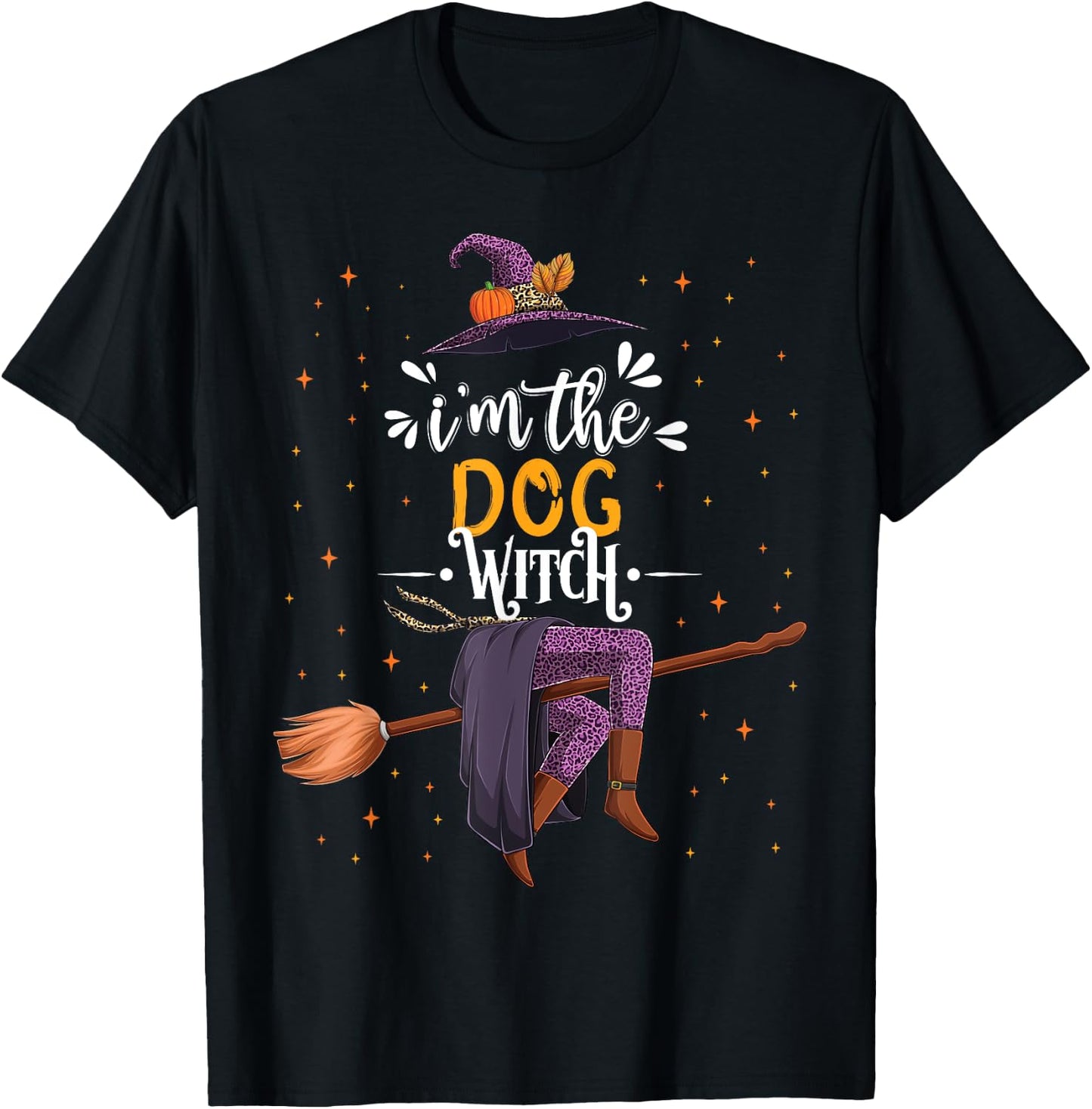 im the Dog Witch Halloween Matching Group Costume Women Kids T-Shirt - T-Shirt | Black