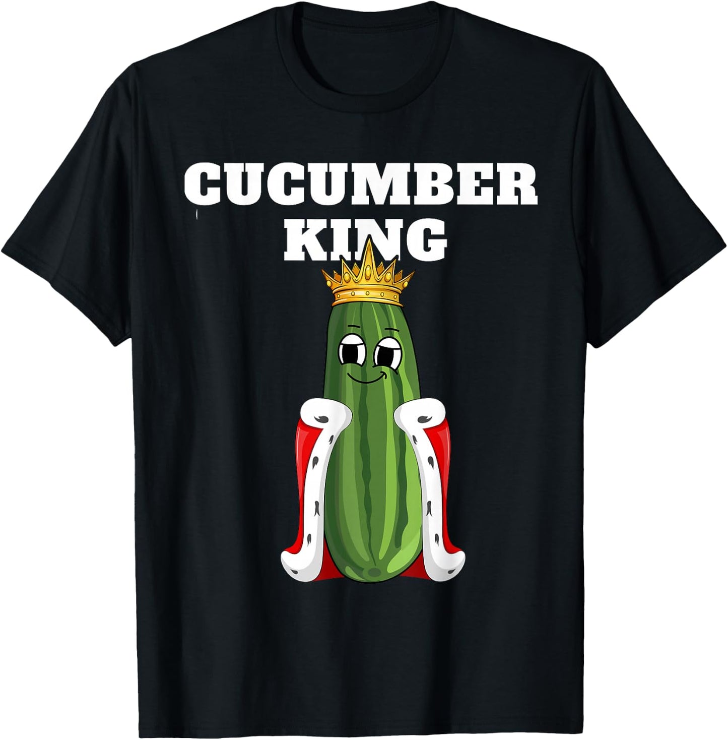 Gurkenkönig | Men's Cucumber | Boys Cucumber T-Shirt - T-Shirt | Black