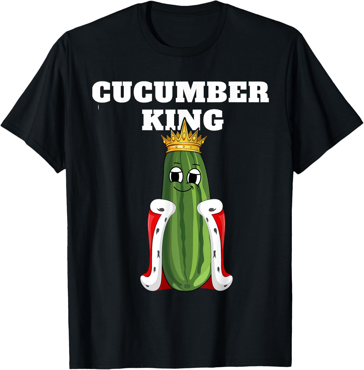 Gurkenkönig | Men's Cucumber | Boys Cucumber T-Shirt - T-Shirt | Black
