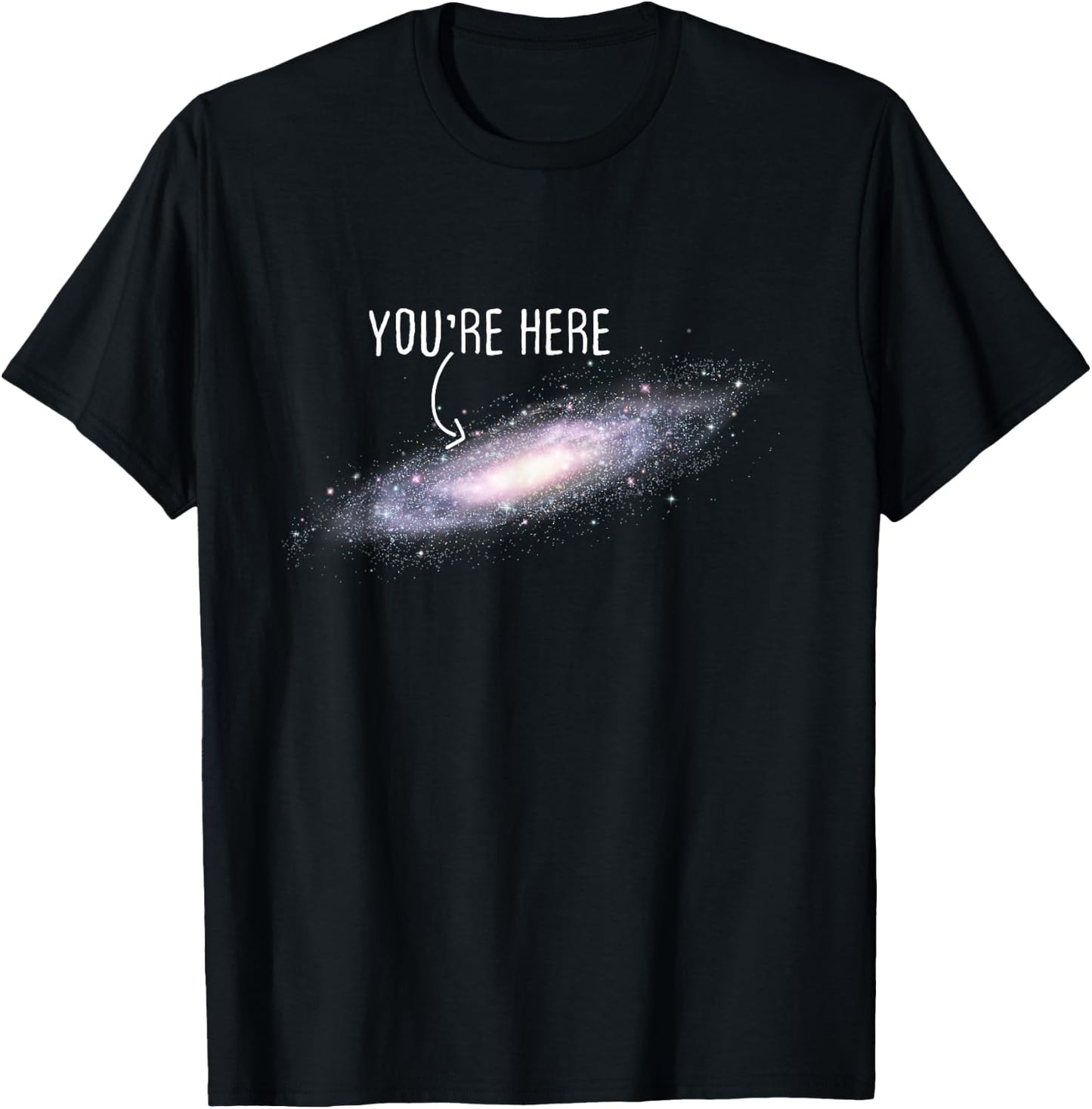 You are Here Milky Way Science Planet Astronomer T-Shirt - T-Shirt | Black