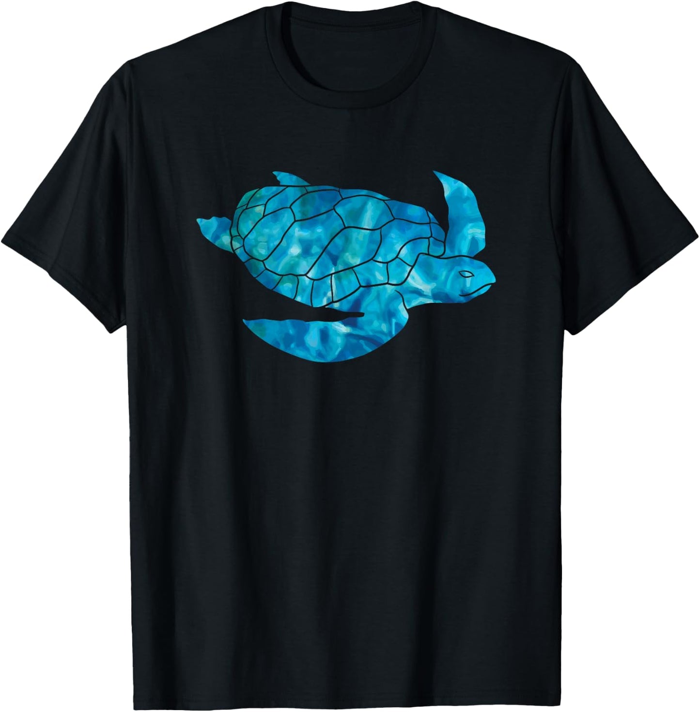 Sea Turtle Lover Ocean Hawaii Sea Animal Tropical T-Shirt - T-Shirt | Black