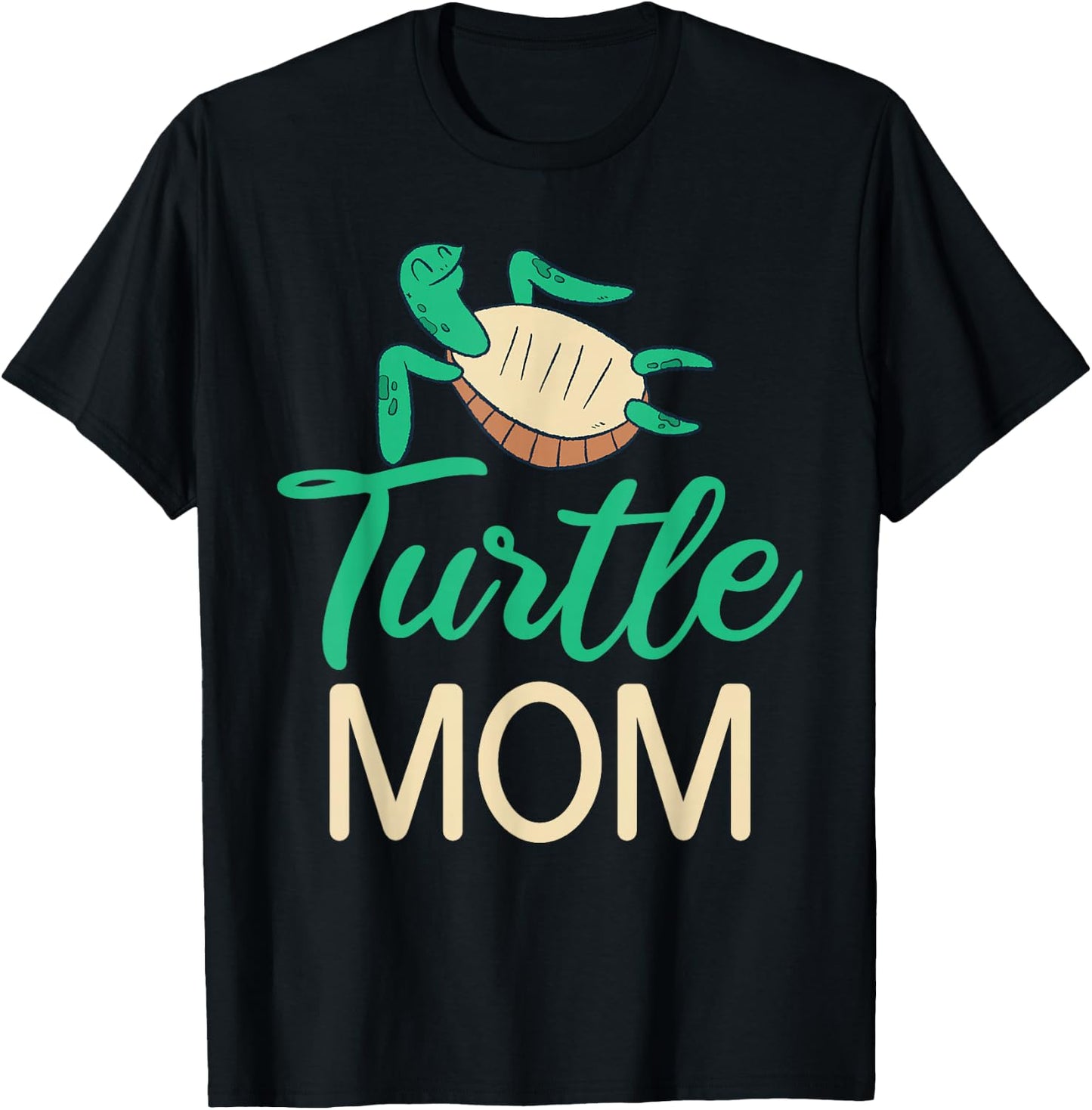 Turtle Mom Cute Sea Turtle Lover T-Shirt - T-Shirt | Black