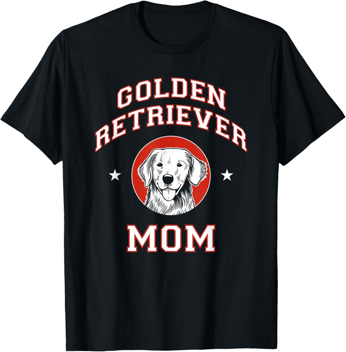 Golden Retriever Mom Dog Mother T-Shirt - T-Shirt | Black