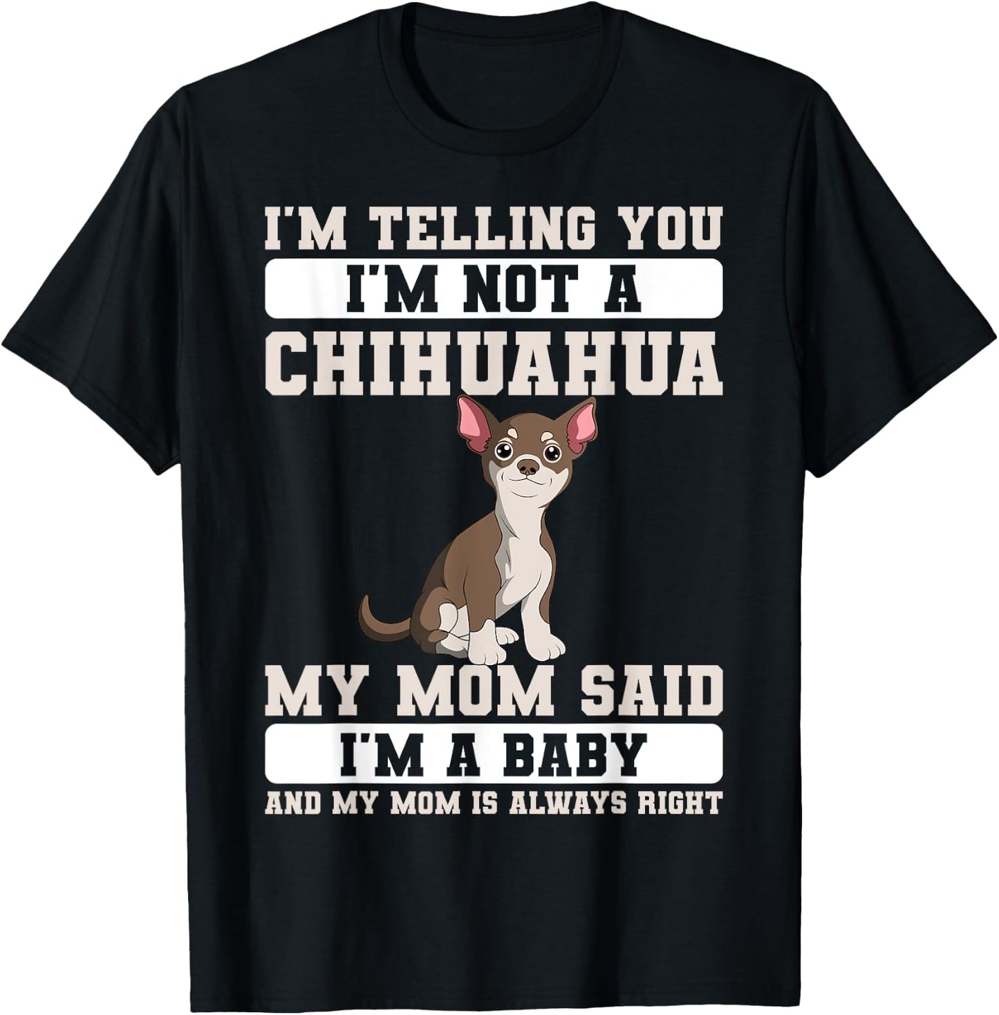 Chihuahua Mama Animal Lover Dog Owner Breeder Mother's Day Women Kids T-Shirt - T-Shirt | Black