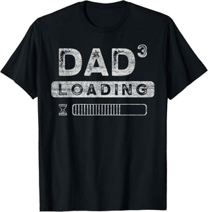 Expecting Dad 3, Dad To Be, Future Daddy, 3rd Time Father T-Shirt - T-Shirt | Black