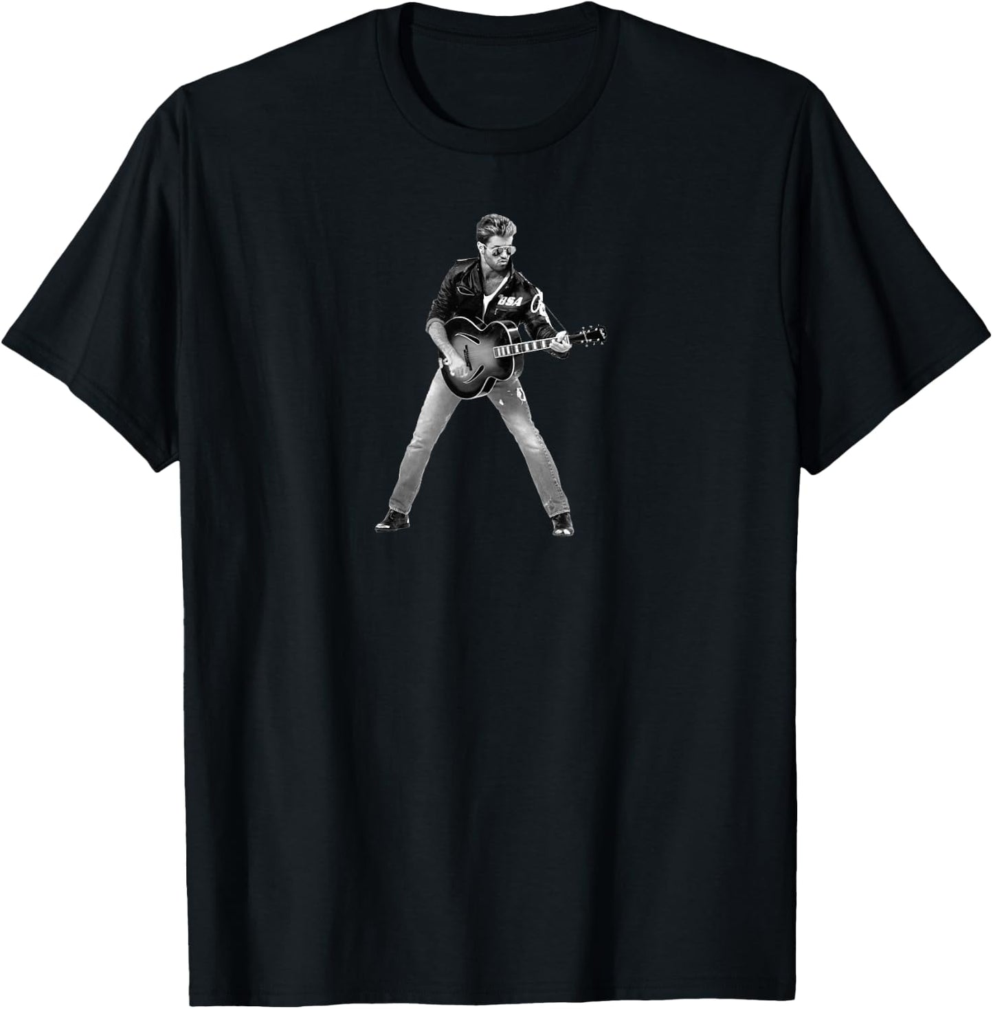 George Michael - Faith Guitar T-Shirt - T-Shirt | Black