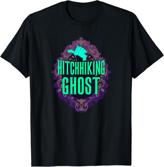 Hitchhiking Ghost Halloween Party T-Shirt - T-Shirt | Black