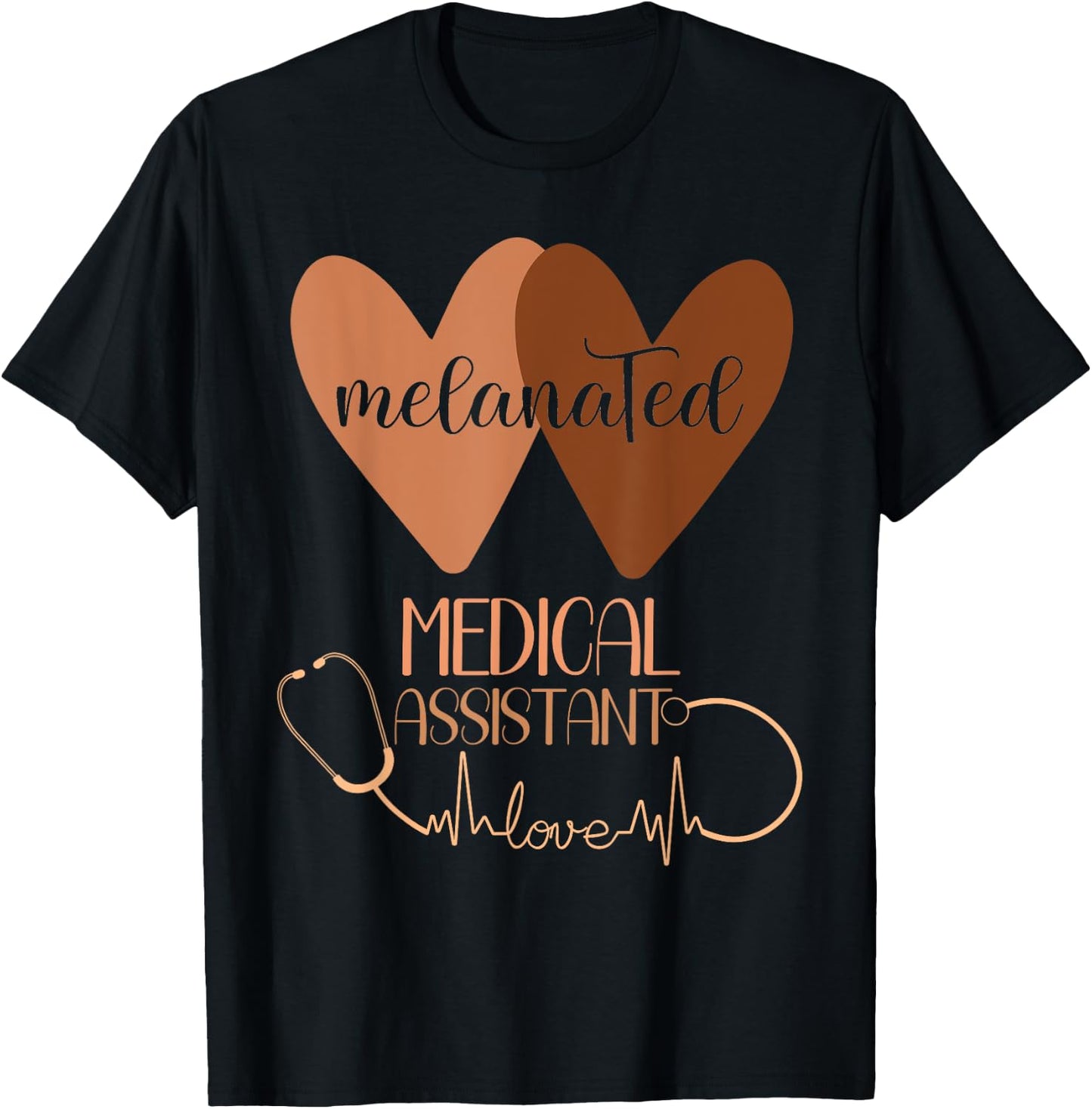 Medical Assistant Black History Month Women Afro American T-Shirt - T-Shirt | Black