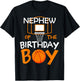 Nephew of The Birthday Boy Basketball Sport Matching Family T-Shirt - T-Shirt | Black