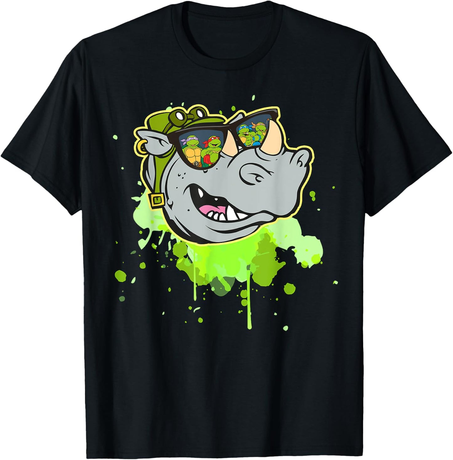 Bebop - TMNT Reflection in Sunglasses T-Shirt - T-Shirt | Black