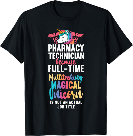 Pharmacy Tech Technician Pharmacist Student Pharmacy T-Shirt - T-Shirt | Black