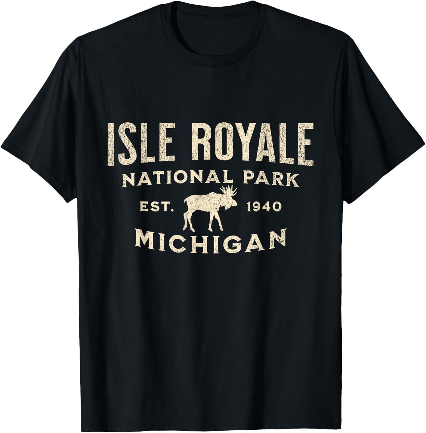Isle Royale National Park T-Shirt - T-Shirt | Black