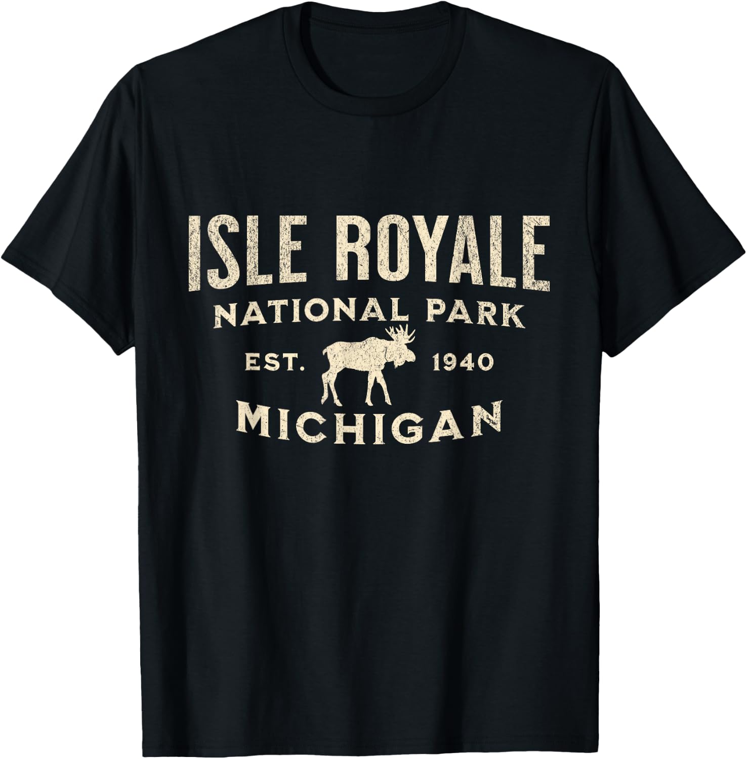 Isle Royale National Park T-Shirt - T-Shirt | Black