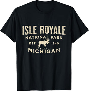 Isle Royale National Park T-Shirt - T-Shirt | Black