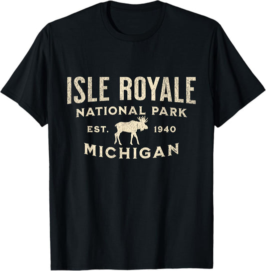 Isle Royale National Park T-Shirt - T-Shirt | Black