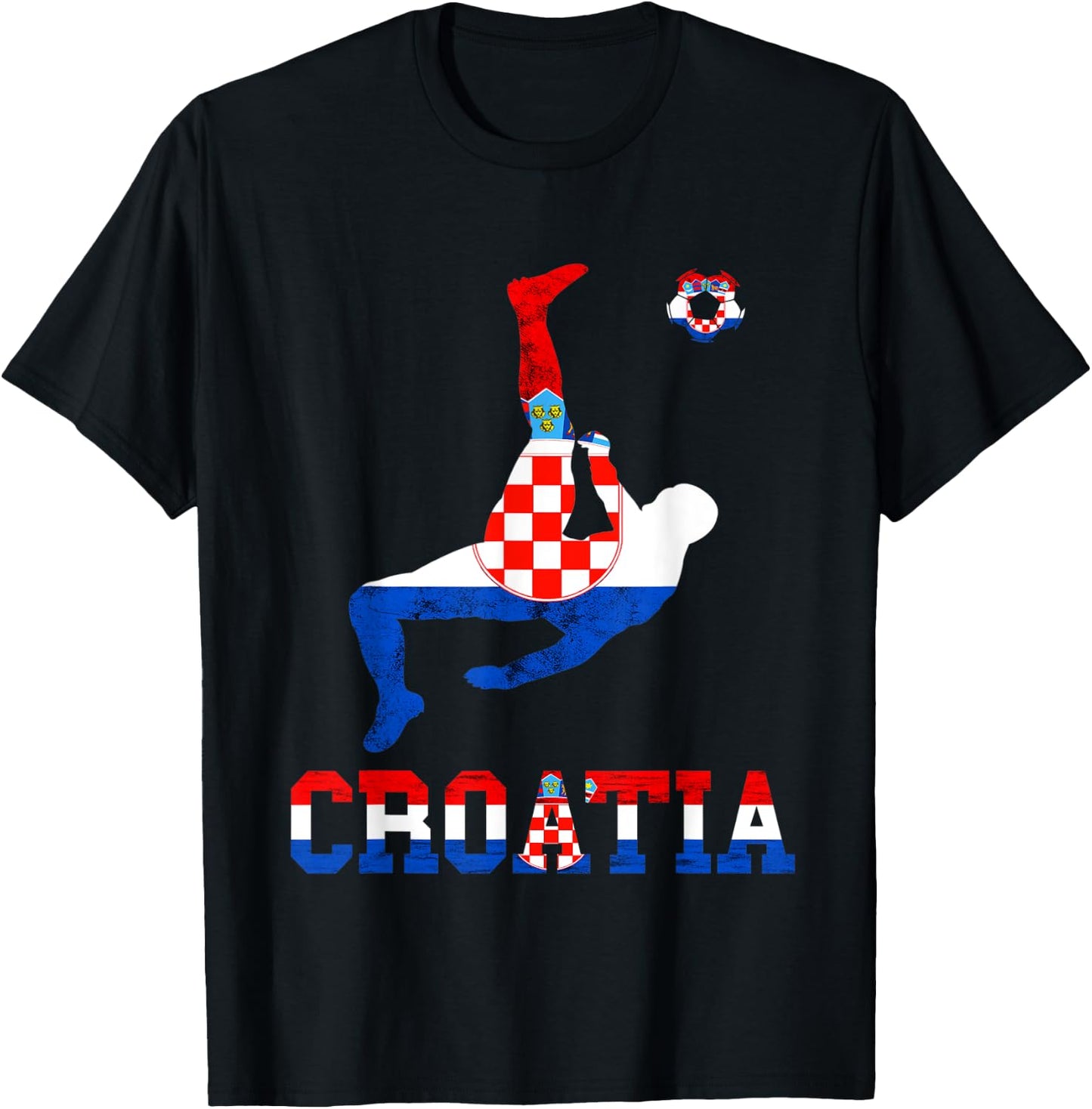Croatian Pride Hrvatska Soccer Team Croatian Soccer Croatia T-Shirt - T-Shirt | Black