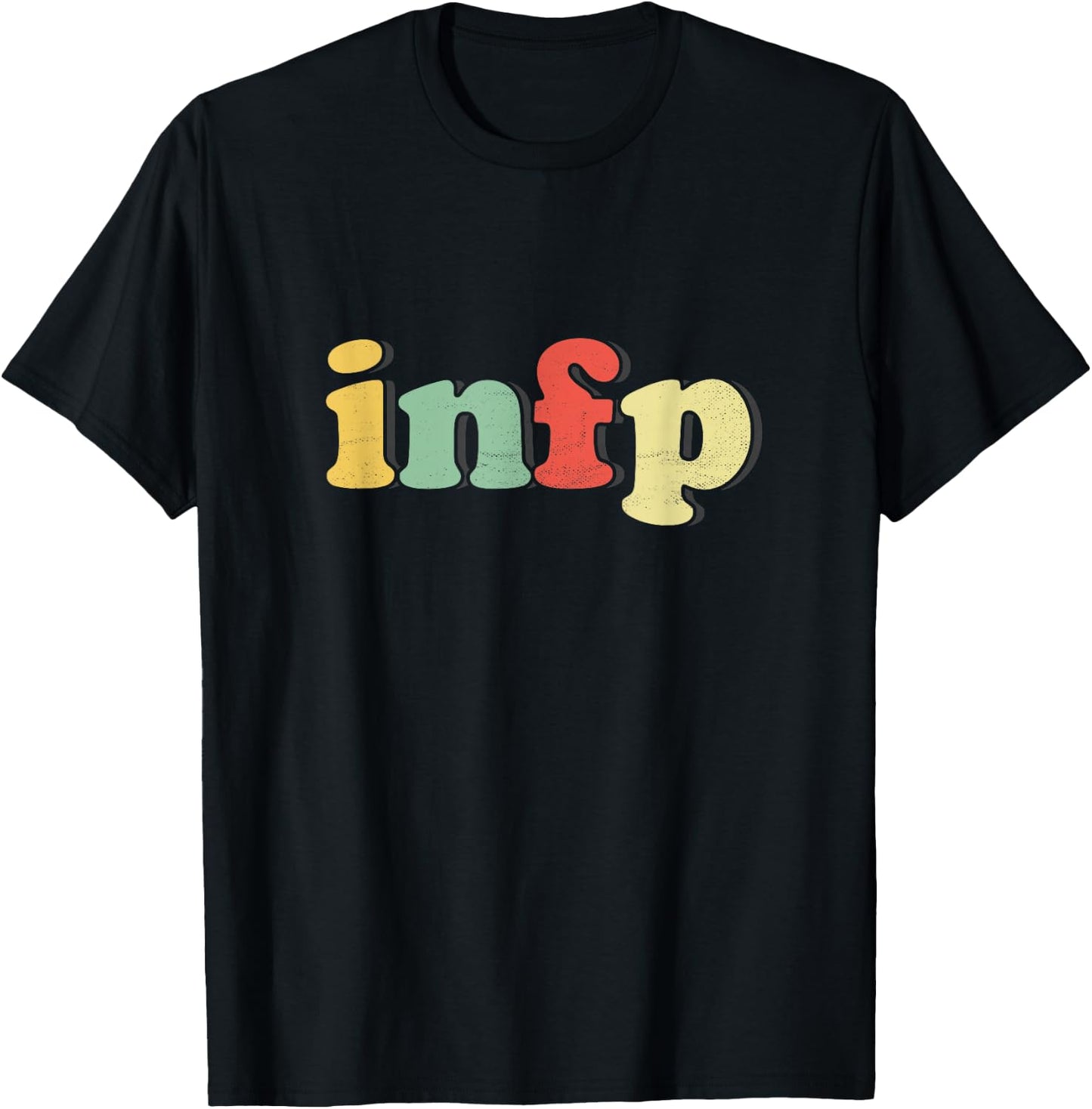 Funny Vintage "INFP" - Retro INFP T-Shirt - T-Shirt | Black