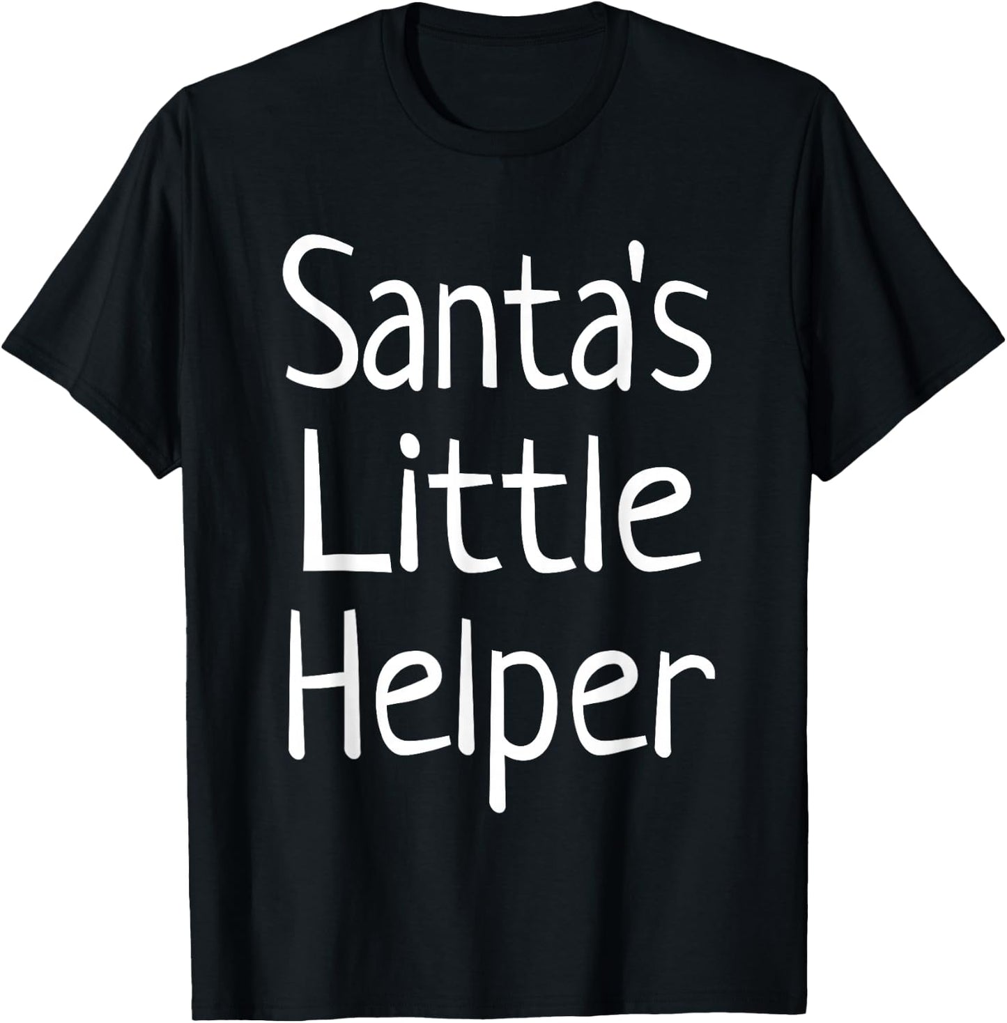 Santa's Little Helper T-Shirt - T-Shirt | Black