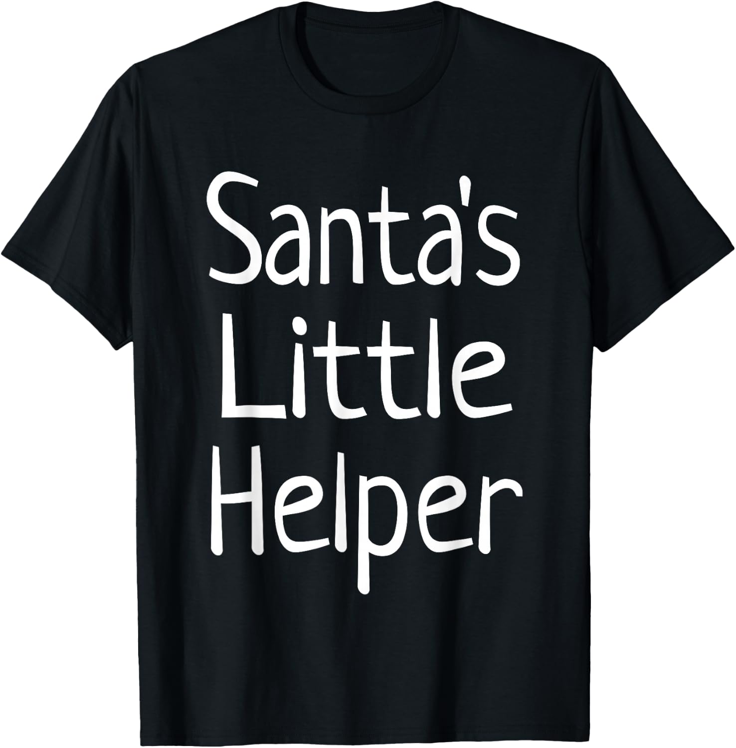 Santa's Little Helper T-Shirt - T-Shirt | Black