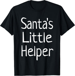 Santa's Little Helper T-Shirt - T-Shirt | Black