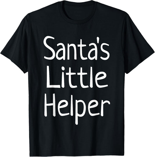 Santa's Little Helper T-Shirt - T-Shirt | Black