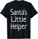 Santa's Little Helper T-Shirt - T-Shirt | Black