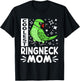 Coolest Ringneck Parrot Mom I Green Indian Ringneck T-Shirt - T-Shirt | Black