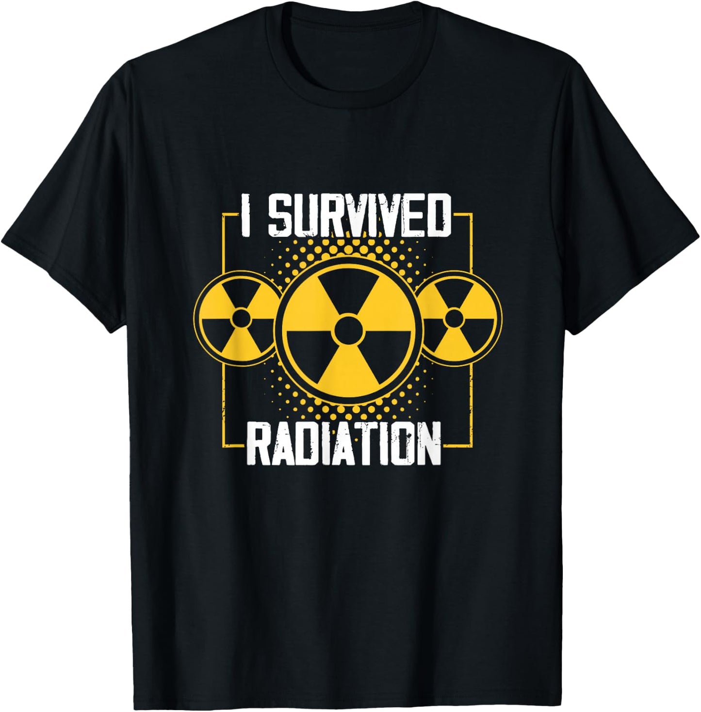 Fight Cancer Awareness Warrior Apparel I Survived Radiation T-Shirt - T-Shirt | Black