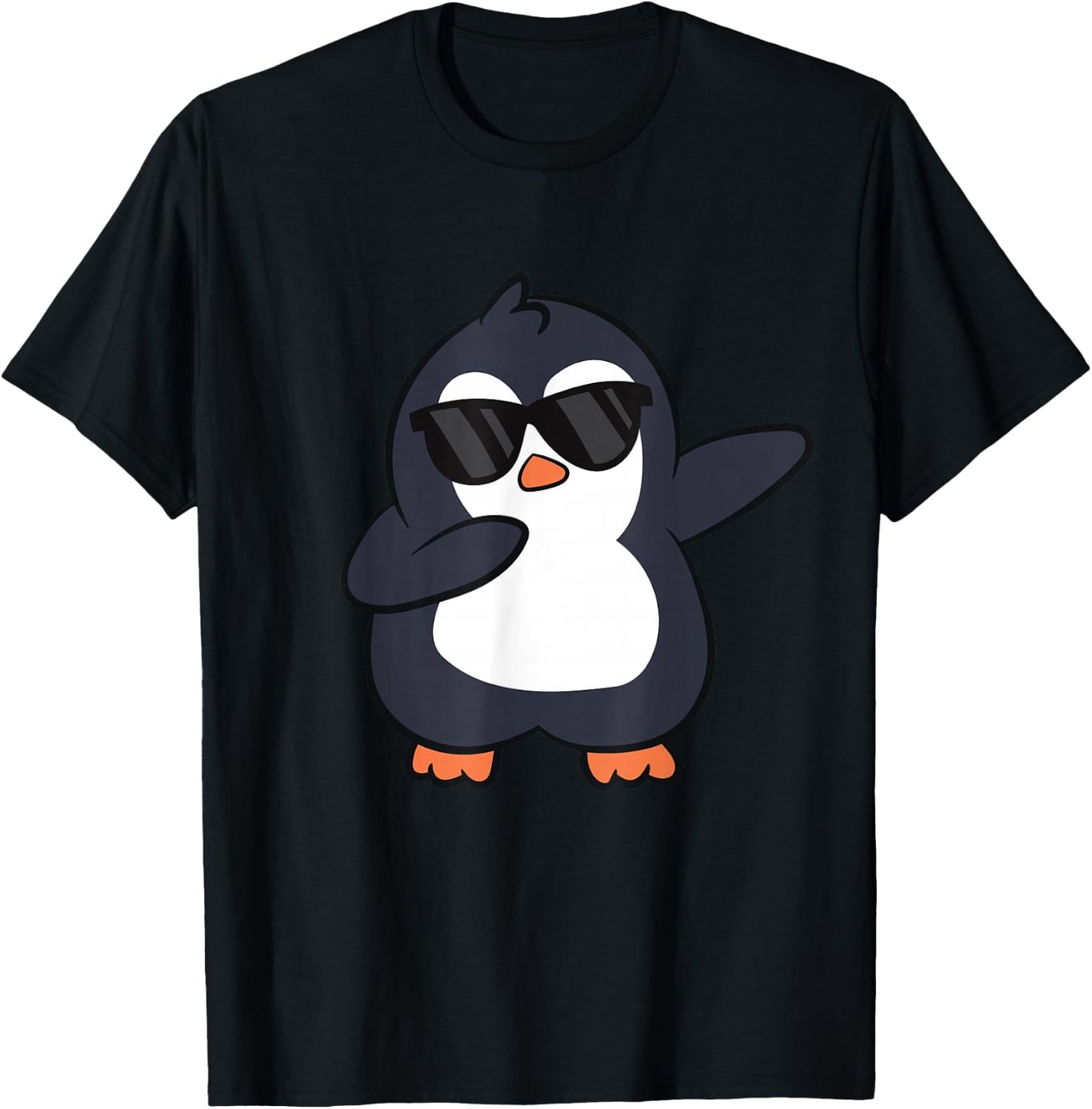 Dabbing Penguin Cute Dabbing Penguin T-Shirt - T-Shirt | Black