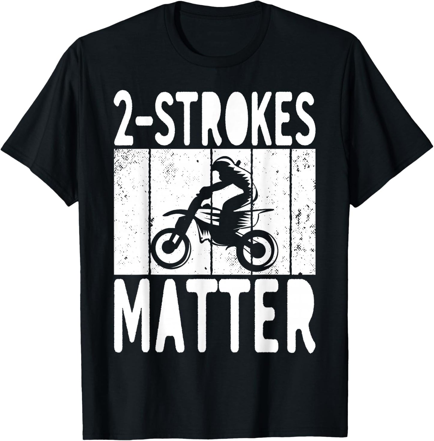 2 Stroke Matter Bikers Motorcycle Lover T-Shirt - T-Shirt | Black