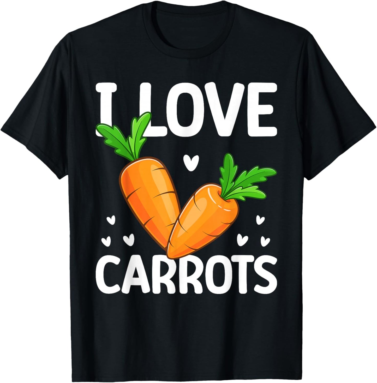 I Love Carrots T-Shirt - T-Shirt | Black