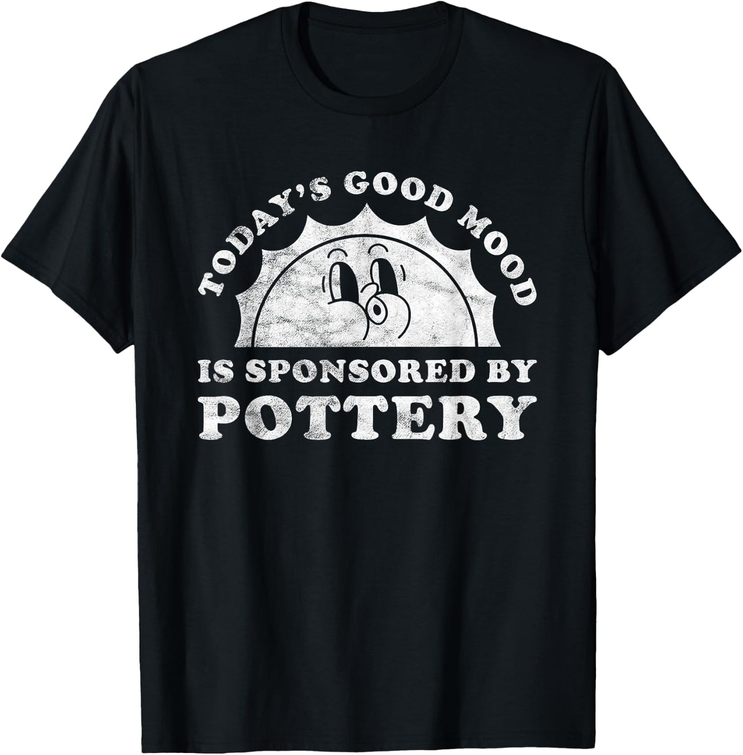 Good Mood Pottery Apparel Co -Adults Retro Vintage Pottery Black Small T-Shirt - T-Shirt | Black