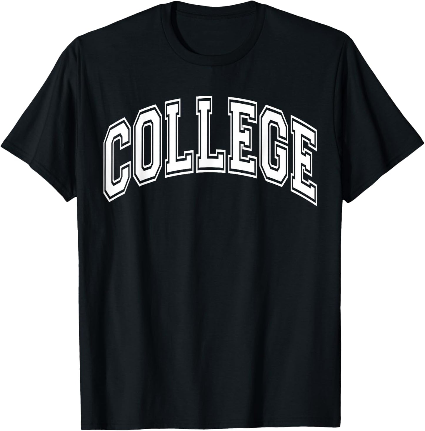 College Sports US Campus University Varsity Style Graduation T-Shirt - T-Shirt | Black