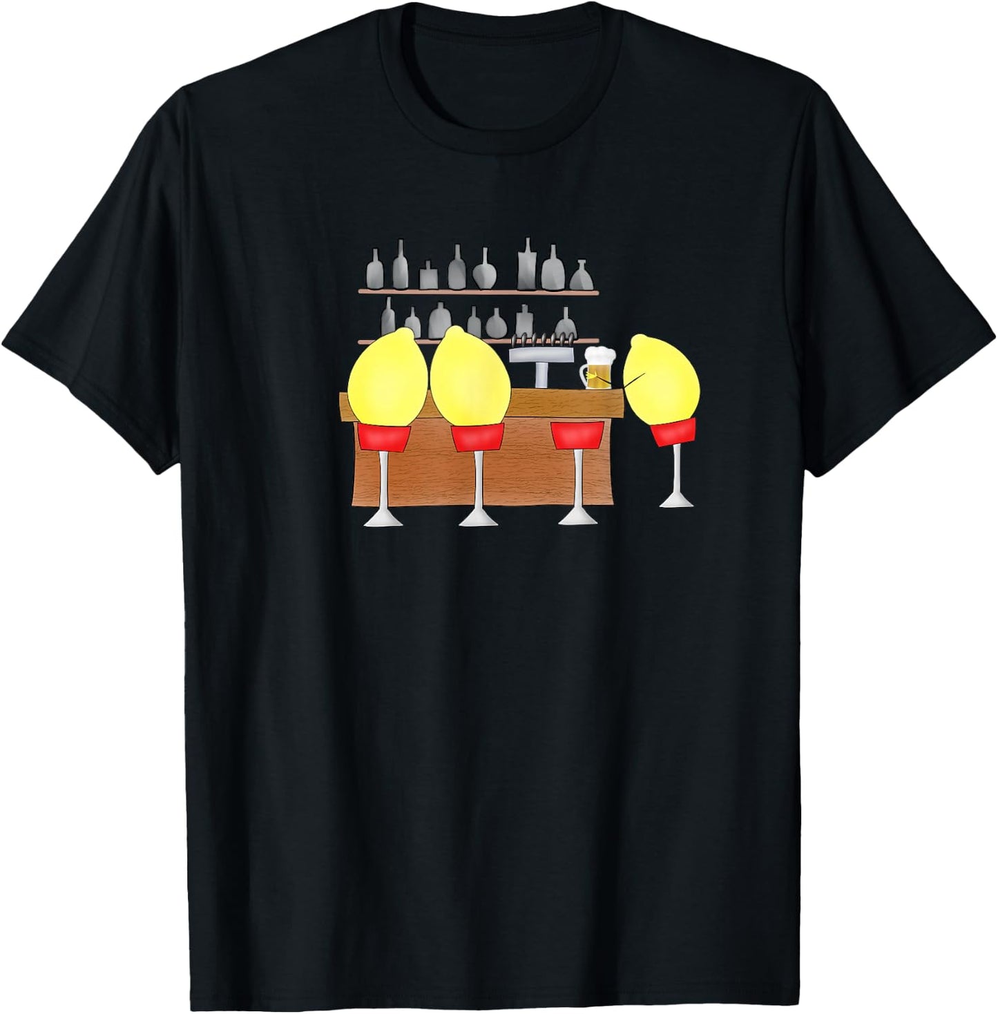 Lemon bar, funny citrus and fruit pun for lovers of sweets T-Shirt - T-Shirt | Black