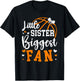 Little Sister Basketball Sister Of A Basketball Player T-Shirt - T-Shirt | Black