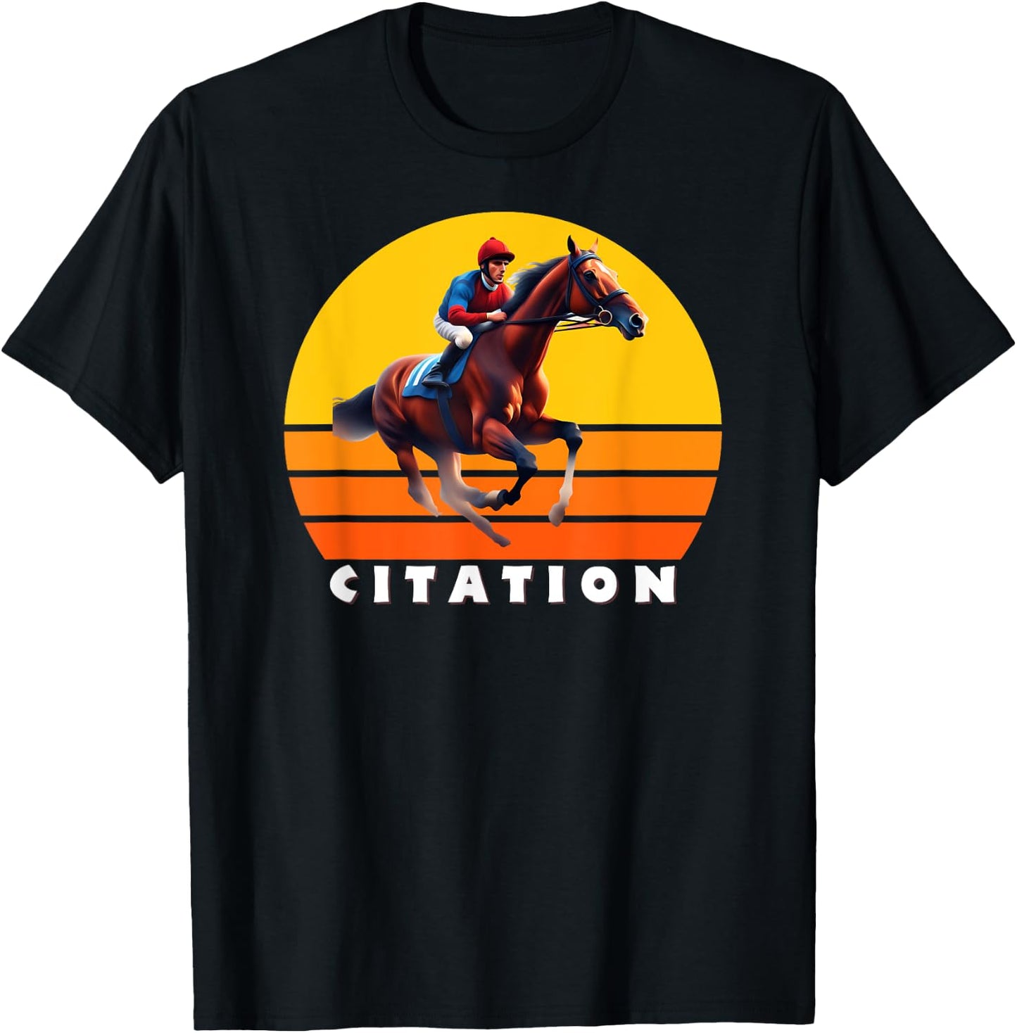 Citation Horse, Thoroughbred, Del Mar, Santa Anita Shirt T-Shirt - T-Shirt | Black