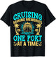 Cruising Making Memories One Port at a Time Cruise Vacation T-Shirt - T-Shirt | Black