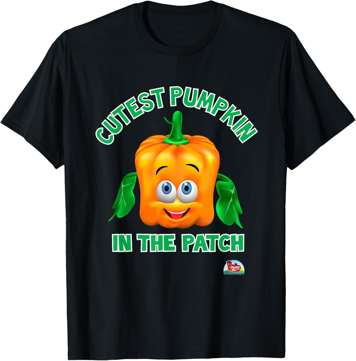 Cutest Pumpkin in the Patch - Spookley the Square Pumpkin T-Shirt - T-Shirt | Black