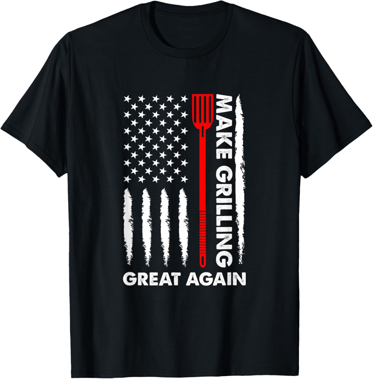 Make barbecuing great 4th July fun BBQ Pitmaster Women Men T-Shirt - T-Shirt | Black