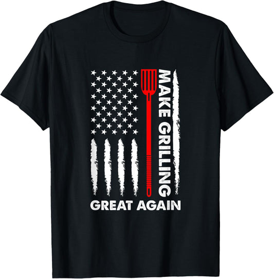 Make barbecuing great 4th July fun BBQ Pitmaster Women Men T-Shirt - T-Shirt | Black