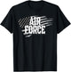 Air Force Memorial Day Veterans Day 4th of July Military T-Shirt - T-Shirt | Black