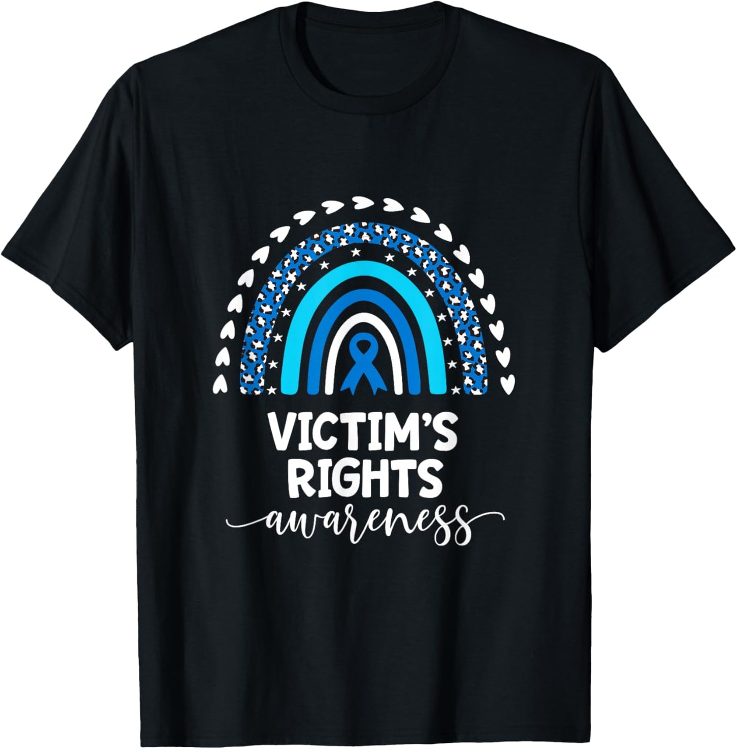 Victims Rights Support Love Victim of Crime Awareness T-Shirt - T-Shirt | Black