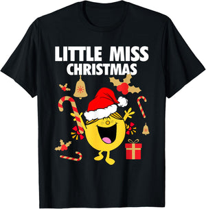 Little Miss Christmas T-Shirt - T-Shirt | Black