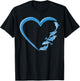Dolphin Heart T-Shirt - T-Shirt | Black