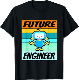 Future Engineer Shirt Boys Girls Software Engineering Kids T-Shirt - T-Shirt | Black