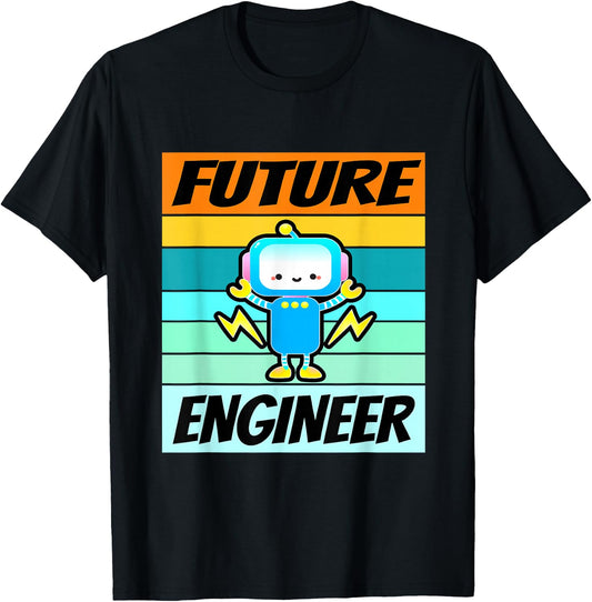 Future Engineer Shirt Boys Girls Software Engineering Kids T-Shirt - T-Shirt | Black