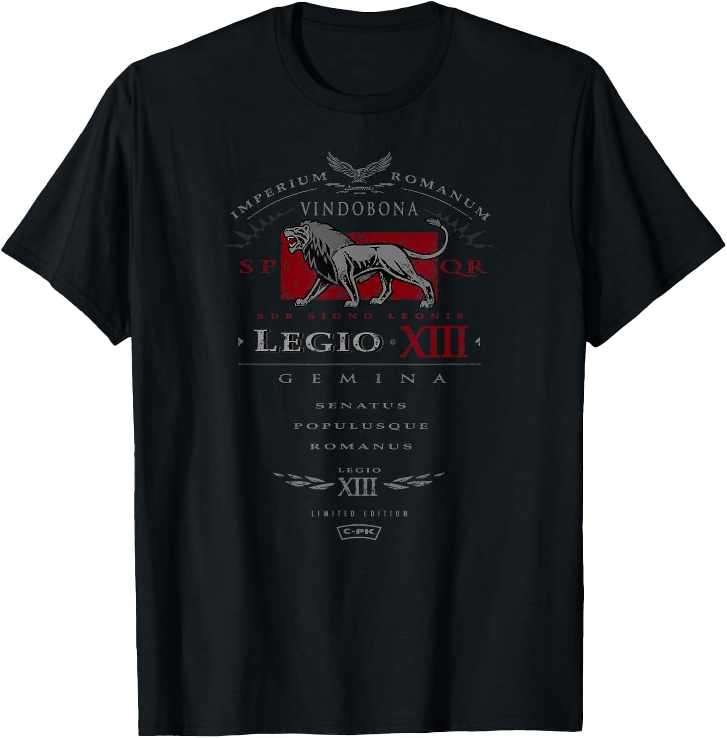 VIENNA - THE 13TH LEGION OF ROME: Eagle and Lion T-Shirt - T-Shirt | Black