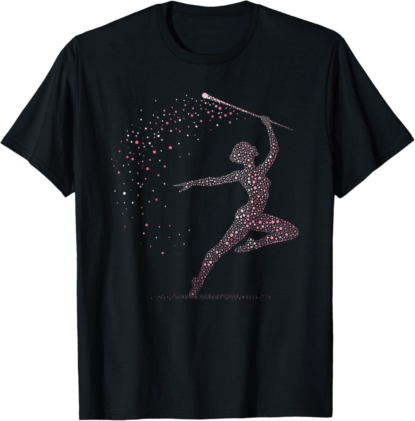 Baton Twirling Girl T-Shirt - T-Shirt | Black