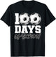 100 Days of School Soccer Ball 100th Day School Gym Teacher Women Girls Kids T-Shirt - T-Shirt | Black