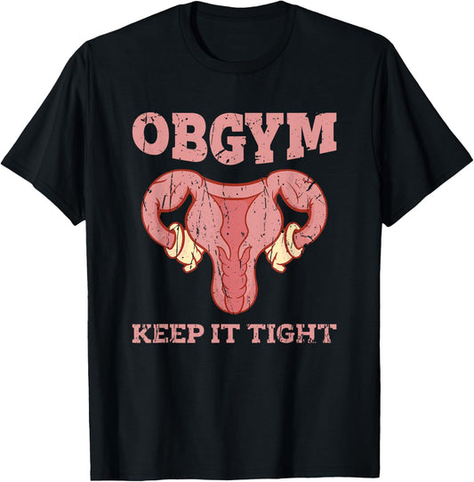 Obgym Keep it tight - nursing T-Shirt - T-Shirt | Black